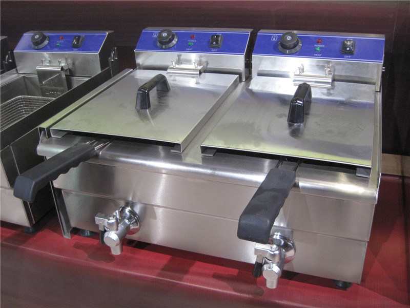 Double Tanks Industrial Fryer for Frying Food (GRT-E132V)
