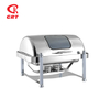GRT-6501KS Stainless Steel Visible Window Round Chafing Dish 9L 