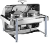 GRT-6508KS Stainless Steel Visible Window Round Chafing Dish 9L for Soup