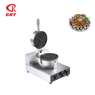 GRT-WXL1 Round Rotary Waffle Maker Kitchen Snack Equipment 