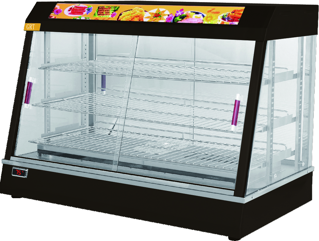 GRT-612-Z Commercial Glass Food Pie Warmer Display Showcase