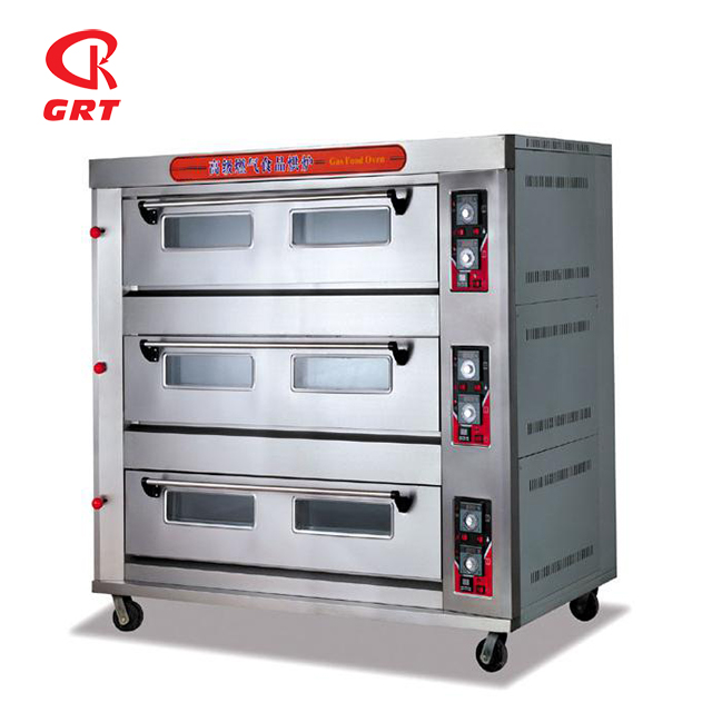 GRT-HTR-120Q High Capacity Big Gas Oven 3 Layer 12 Tray