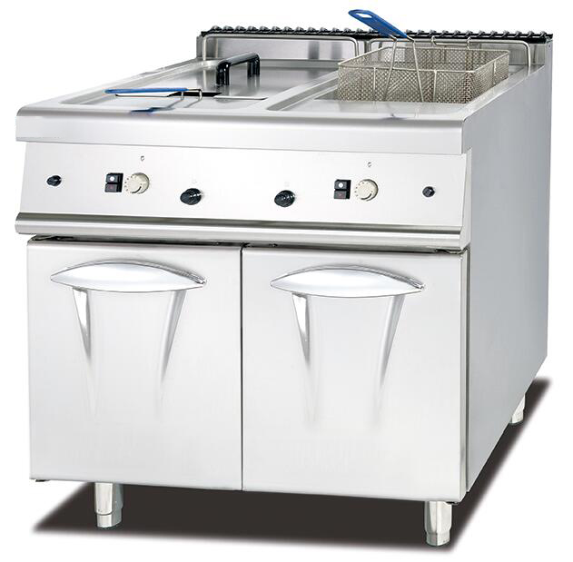 GRT-GF-785 Commercial Kitchen Cooking Equipment 28L Two Tank Gas Fryer