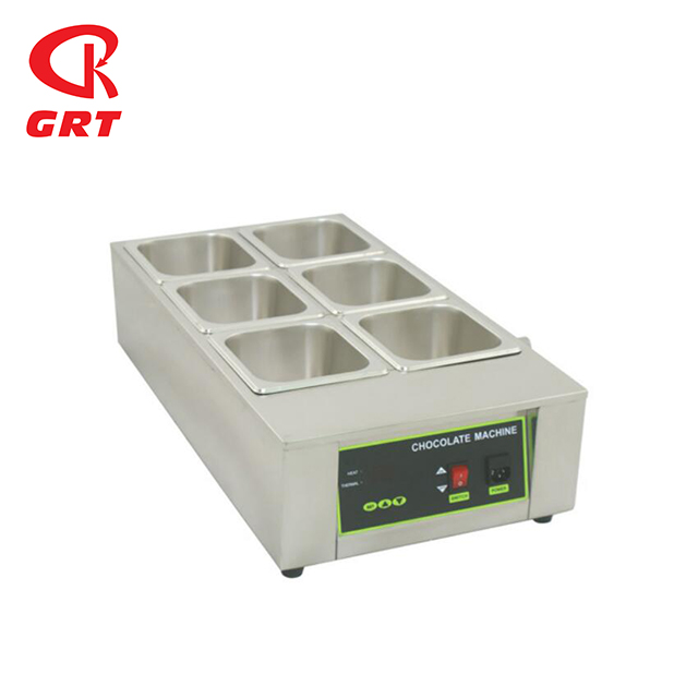 GRT-D2002-6 Professional Commercial 6 Pan Chocolate Warmer Machine