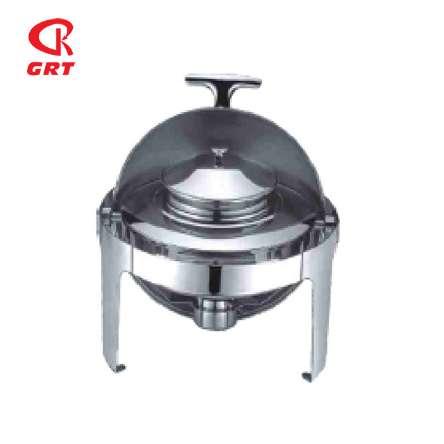 GRT-722 Stainless Steel Round Chafing Dish for Soup 8L 