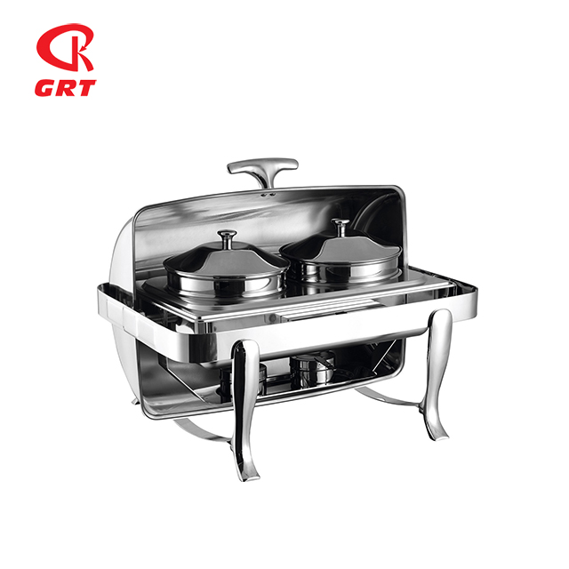 GRT-6808 Stainless Steel Rectangular Chafing Dish 9L for Soup