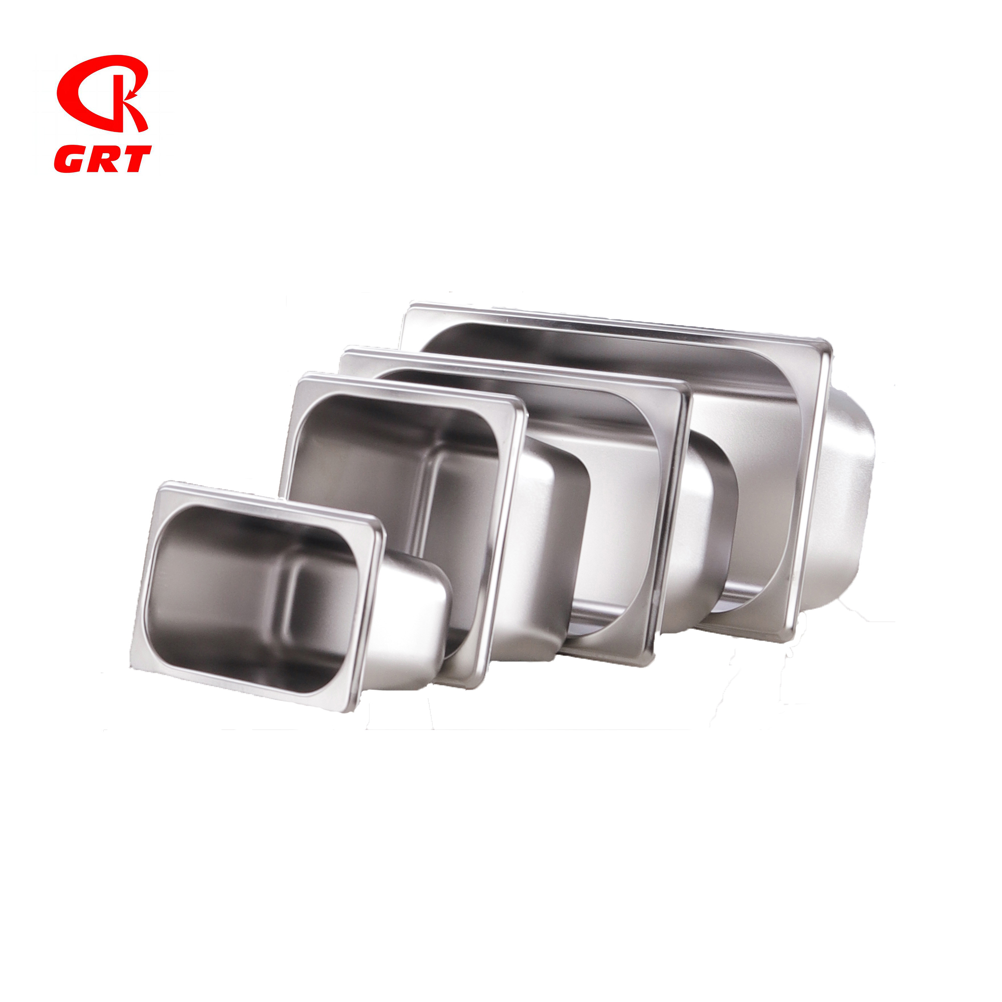 0.6/0.7mm 1/3 American GN Container 25/60/150/200mm High Stainless Steel Food Pan 
