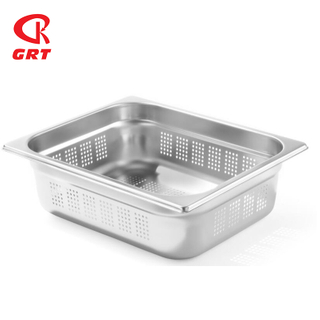 EU/US style stainless steel 1/1 1/2 Gastronorm Food pans for Restaurant Perforated Gastronorm Pan