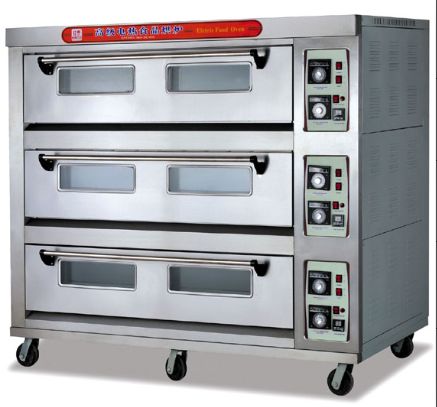 GRT-HTD-90 Stainless Steel Electric 3 Layer 9 Tray Oven