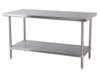 24"X36" Commercial SS Working Table With Galvanized Legs and Undershelf WT-2436