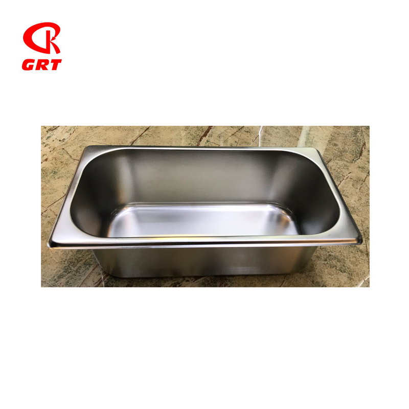 0.6/0.7mm 1/3 American GN Container 25/60/150/200mm High Stainless Steel Food Pan 