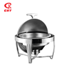 GRT-721B Stainless Steel Round Chafing Dish 6L 