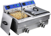GRT-E34V Double Cylinder Frying Pan 6000W Commercial 34L Fyer Machine