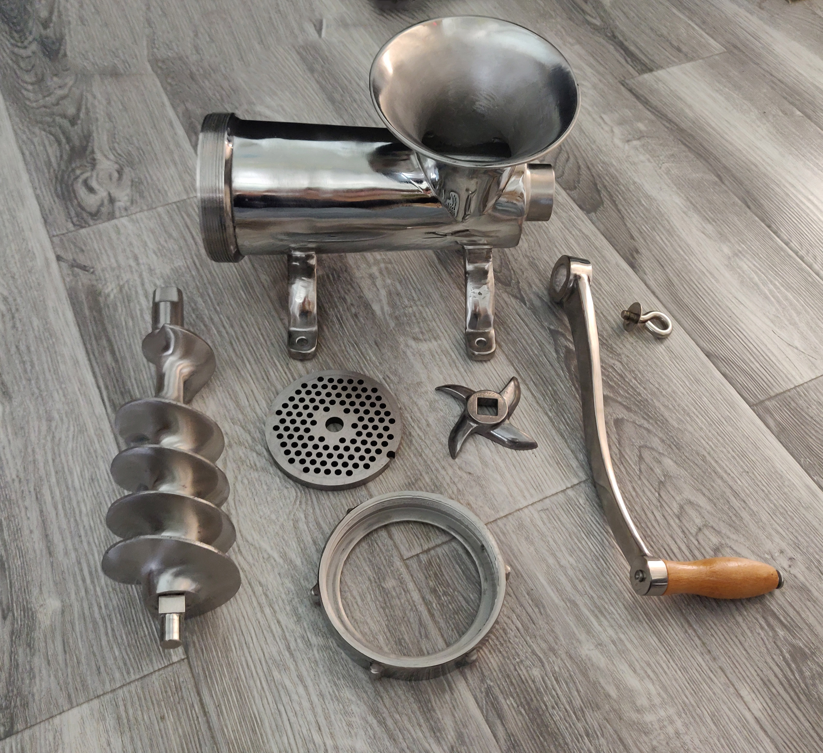 GRT#32 Stainless Steel Hand Operated Porkert Manual Meat Grinder
