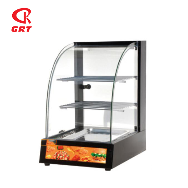 GRT-2P-1 Electric Curved Small 500W Red Food Warmer Display