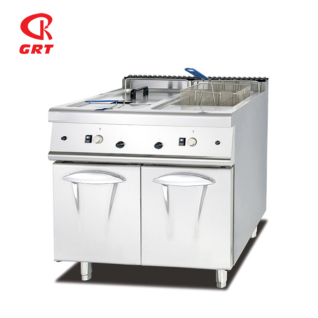 GRT-GF-785 Commercial Kitchen Cooking Equipment 28L Two Tank Gas Fryer
