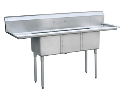 Stainless Steel Compartment Sink (S1-242414-24LR)