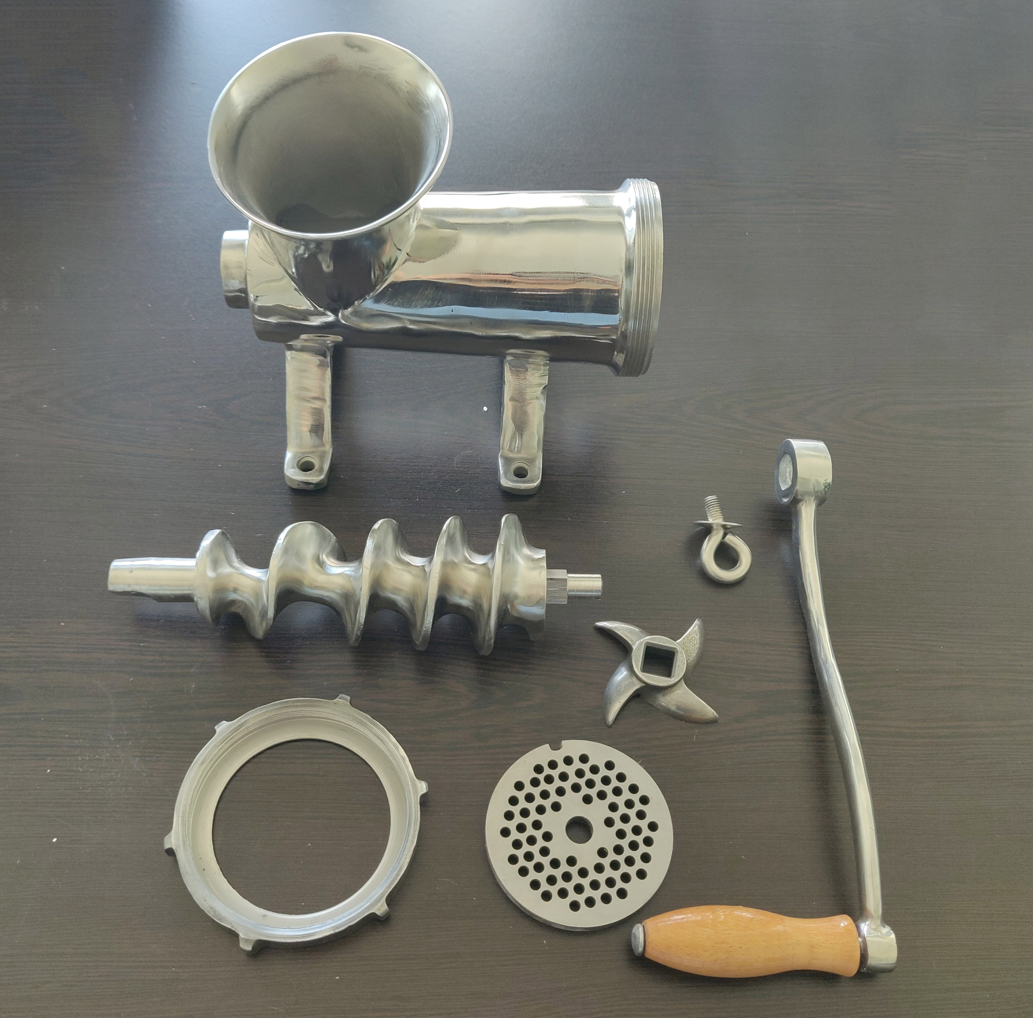 GRT-#22 Stainless Steel Hand Operated Porkert Manual Meat Grinder Meat Mincer