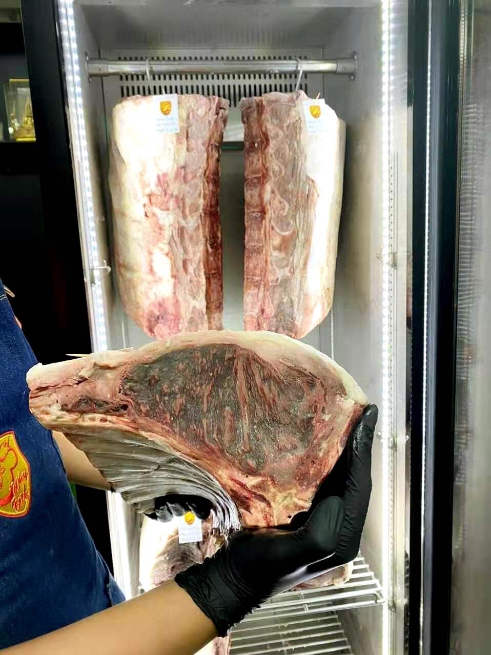 New Commercial Large Restaurants Beef Steak Hanging Meat Dri Dry Aged Fridge Display 304 Stainless Steel Smart Dry