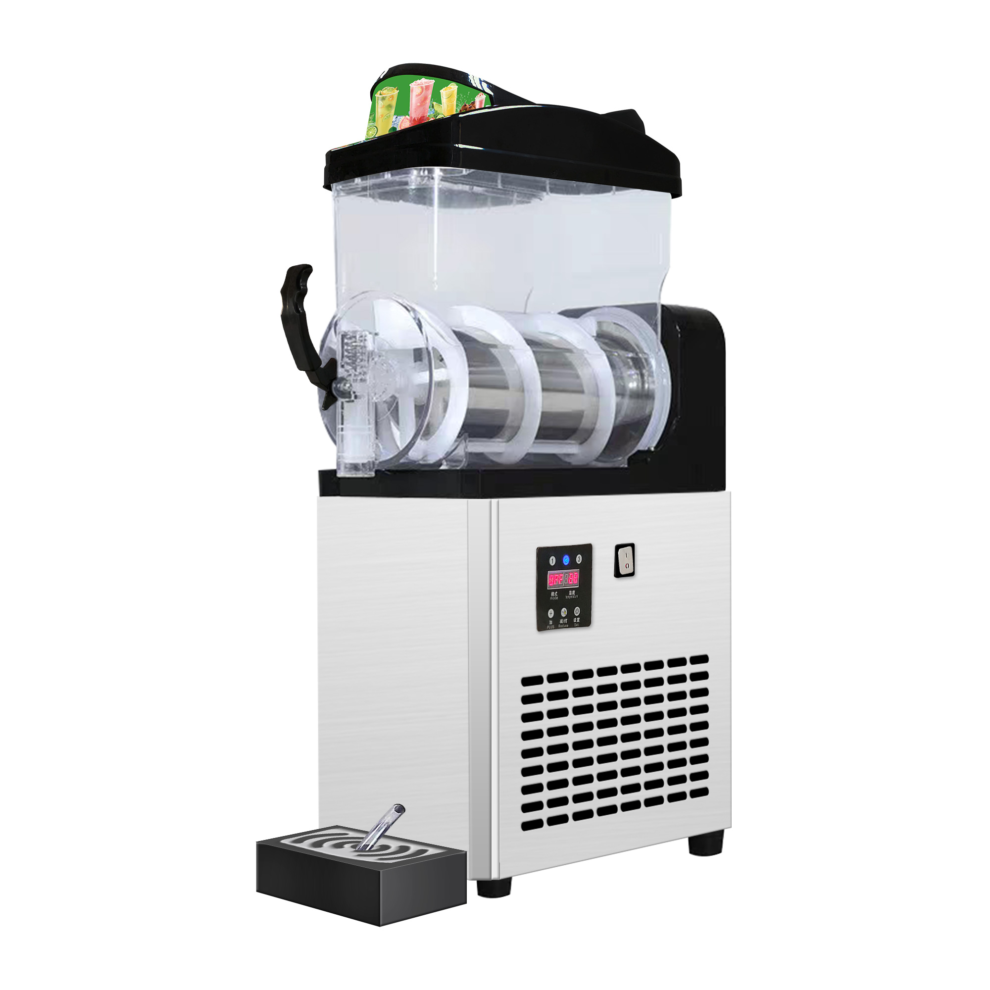 Household Milk Shake Slush Machine 15L Slushie Machine